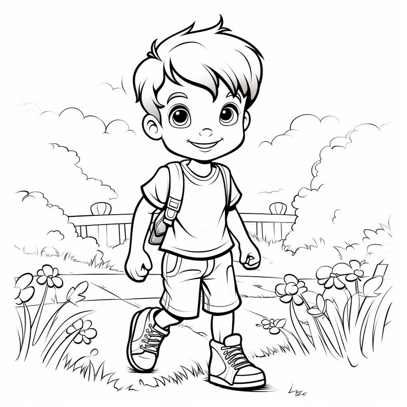 Kids Coloring Sheet - Etsy