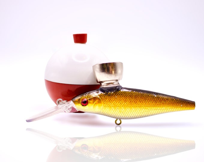 Catch Uh High Fishing Lure Pipe W/ Fishing Bobber Herb Grinder Set Etsy