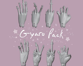 Digital BJD Hand Pack *Gyaru* Thin
