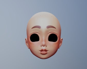 Digital BJD head (Hikari)