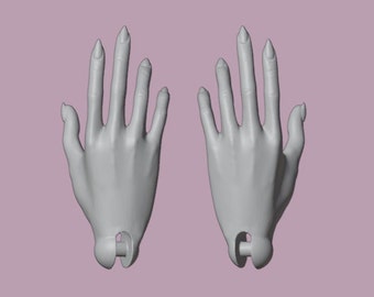 Digital BJD Hand *Relaxed* Thin