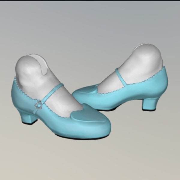 Digital BJD Mary Jane shoes