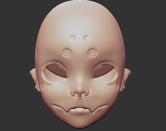 Digital BJD Alien head (Miko)