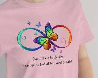 Butterfly Shirt, Butterfly Lover Gift, Positive Vibes Shirt, Butterfly Art, Aesthetic Art T Shirt, Butterfly Quote, Butterfly Saying