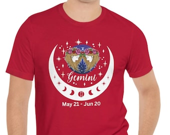 Gemini the Twins Shirt, Gemini Symbol, Horoscope Shirt, Gemini Birthday Gift, Astrology Shirt, Gemini Gifts, Zodiac Shirt