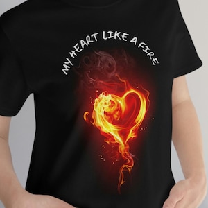 Linked Heart Shirt, Heart on Heart Shirt, Aesthetic Heart