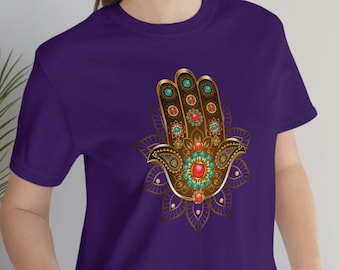 Hamsa Shirt, Hamsa Symbol, Hand of Hamsa, Evil Eye Protection Shirt, Muslim Gift Protection Amulet, Hamsa Hand
