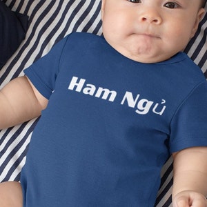 Funny Shirt, Vietnamese Shirt, Ham Ngu, Love Sleep, Gift for Her, Vietnamese Saying, Indoorsy, Introvert Gift