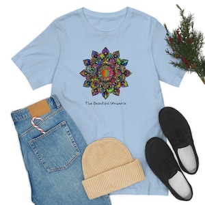 Mandala Shirt, Mandala T-Shirt, Meditation Shirt, Yoga Shirt, Gifts for Her, Flower Shirt Pretty, Graphic Tee