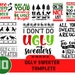 10 Christmas Ugly Sweater Templates Bundle Svg Ugly Sweater - Etsy