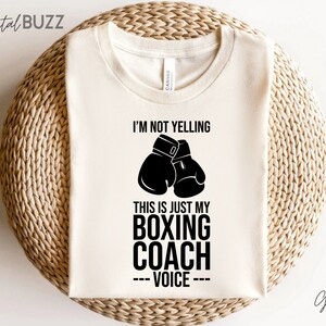 I'm Not Schreiing This Is Just my Boxing Coach Stimme, Lustige Sport Eltern Kurz, Ärmel Unisex T-Shirt_SD