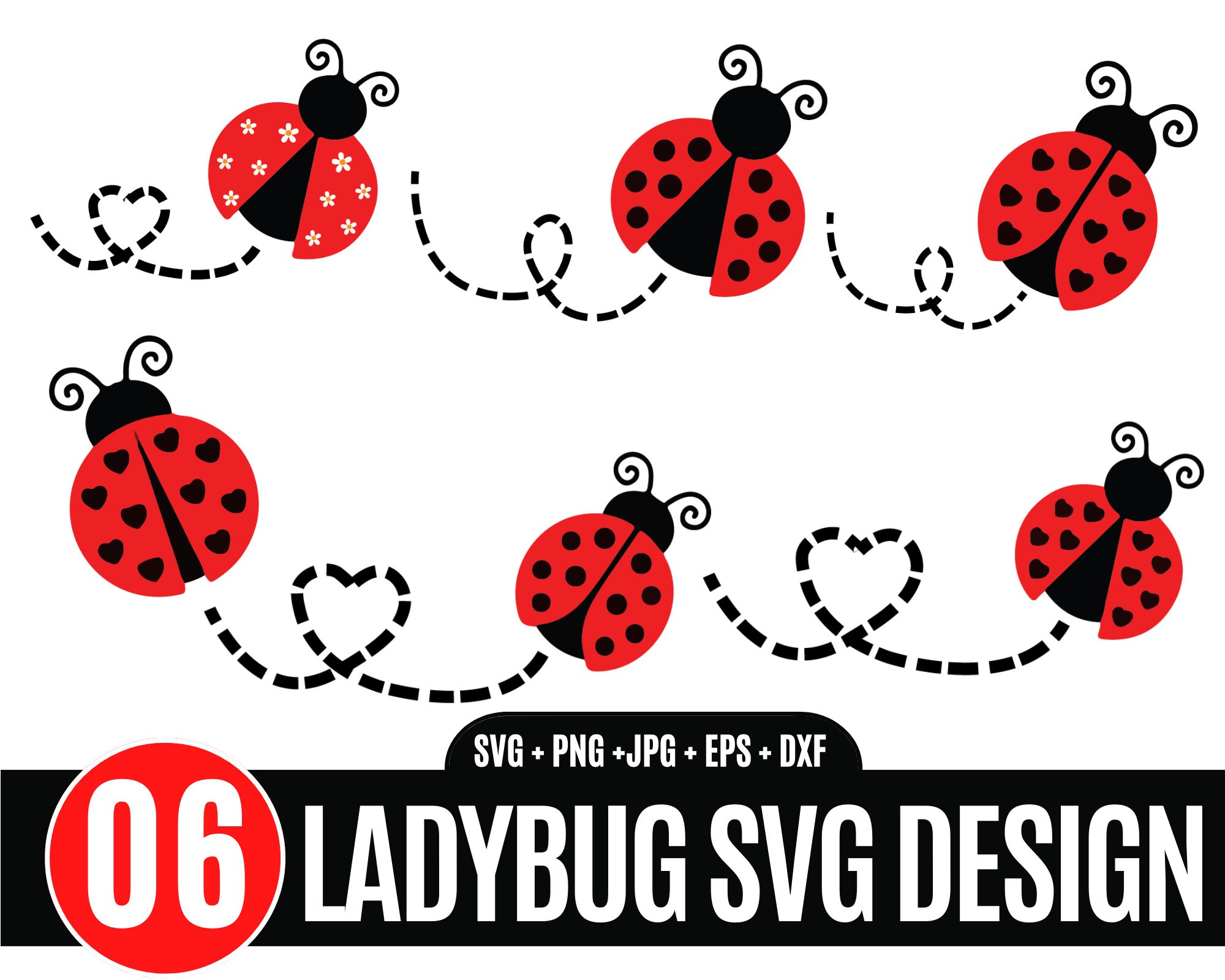 Miraculous Ladybug SVG files for Cricut / Silhouette, Clipart