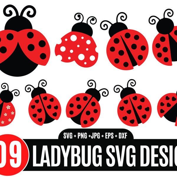 09 Ladybug bundle svg, Love bug ladybug svg, Love bug ladybug png, Ladybug silhouette, Ladybug svg cricut_BD