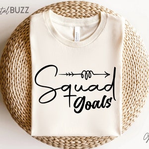 Squad Goals SVG, Bestie Squad Hoodie, Best Friends Passende Shirts, Best Friend Shirt, BFF Shirt, Freundschaft Shirt, Freunde T-Shirts