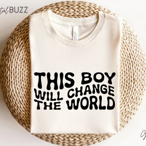 Dieser Junge wird die Welt verändern svg, Believe in Yourself svg, Motivationsshirt svg, Kleinkind Design, Trendy Kinder svg, Kinder print svg_SD