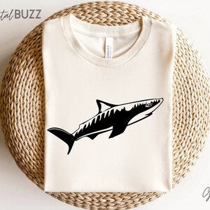 Shark svg bundle, anniversaire shark svg, requin-marteau Svg, Shark Fish Svg Grand requin blanc Svg, requin noir svg, Silhouette Files Cricut