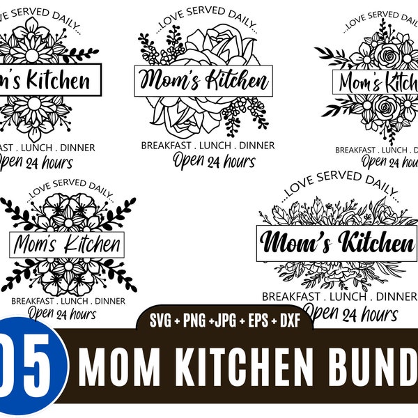 05 Mom's kitchen SVG, Mama's kitchen svg, Cooking Funny Svg, Kitchen svg, Funny kitchen svg, Mum's kitchen svg, Kitchen quote decor SVG_BD