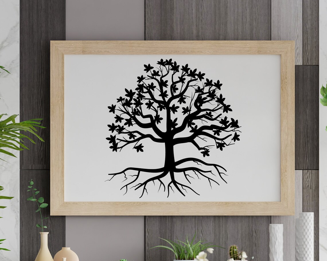 Family Tree Svg Tree With Roots Svg Tree Roots Svg Our - Etsy