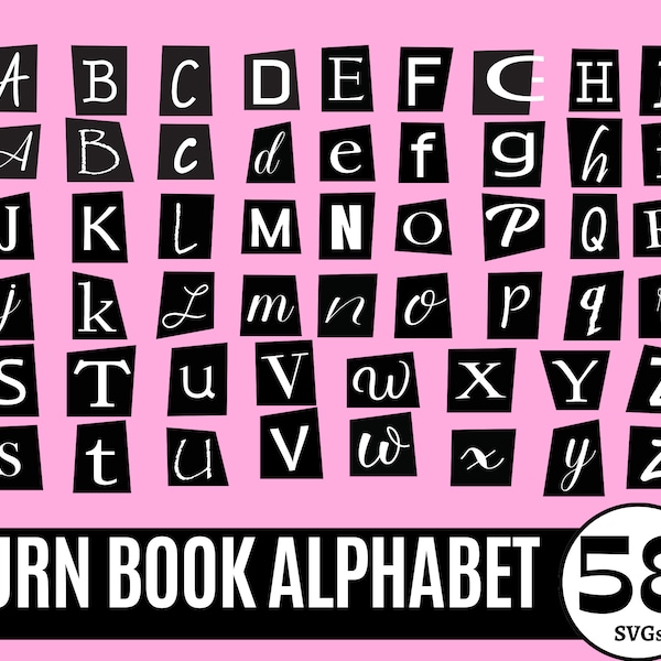 58 Burn book Svg, Burn book font Svg, Burn book font for cricut Svg, Burn book svg, sublimation Design, Instant Digital Download