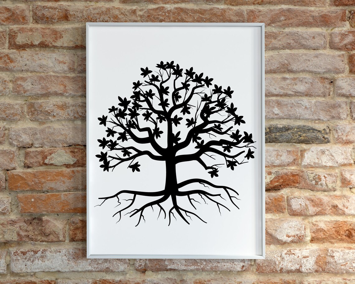 Family Tree Svg Tree With Roots Svg Tree Roots Svg Our - Etsy