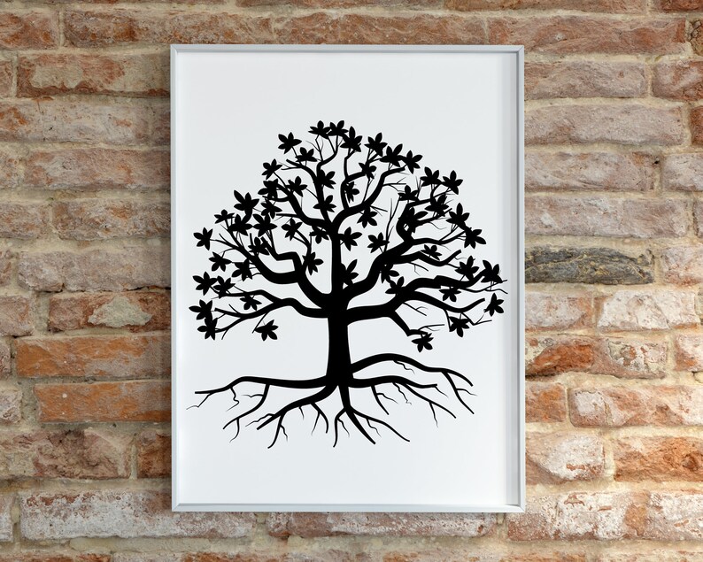 Family Tree Svg Tree With Roots Svg Tree Roots Svg Our - Etsy