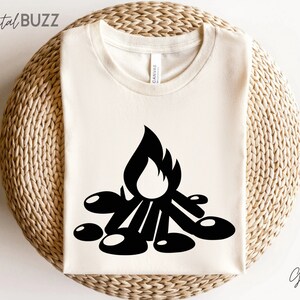 Camp fire svg, T-shirt de camping de bricolage, Vie de camping, Fichiers de coupe de feu de camp pour Cricut, Camping svg_SD