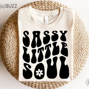 Freche kleine Seele SVG PNG, lustige Kinder Zitat, Mädchen svg, Kinder svg, Kleinkind, Retro Vintage Text, Cricut svg, Silhouette svg, Shirt Sublimation