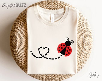 Ladybug SVG. Ladybug SVG, Png Files. Ladybug with path. Lady Bug Svg, PNG, Svg_SD