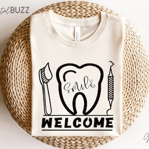 Uśmiechnij się witaj svg, Higienistka stomatologiczna svg, Powiedzenia stomatologiczne svg, Prezent dla dentysty svg, Zęby svg_SD
