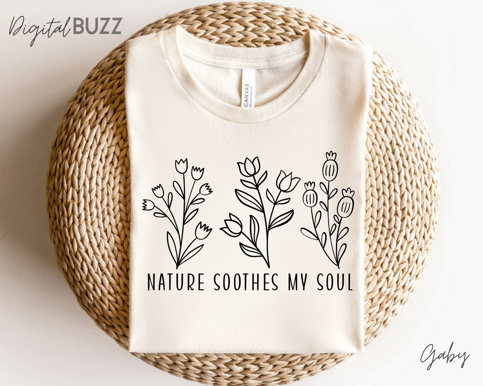 Nature Soothes My Soul Svg Wildflowers Svg Bouquet SVG Etsy