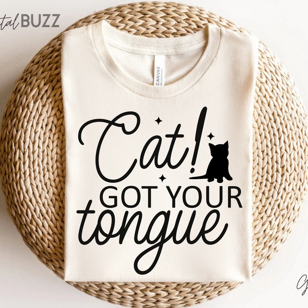 Cat Got Your Tongue svg, Cat SVG, Cat Face svg, Cat Design, Kitten svg, Cat Head SVG, Cat Lover svg, Cat Silhouette for Cricut_SD