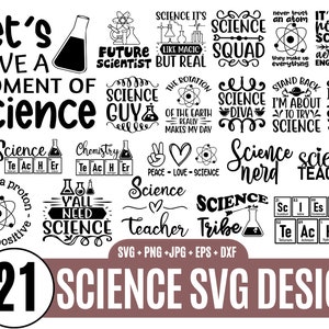 21 科学 svg バンドル、科学 SVG、化学 SVG、科学教師 SVG、化学教師 Svg、科学 PNG、科学カット ファイル_BD