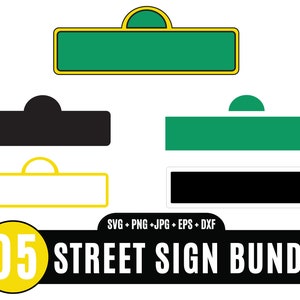 5 Señal de calle SVG, Señal de calle png, Señal de calle Personalizar, Señal de calle svg Cricut, Logotipo de señal de calle svg, Señal de calle personalizada names_BD
