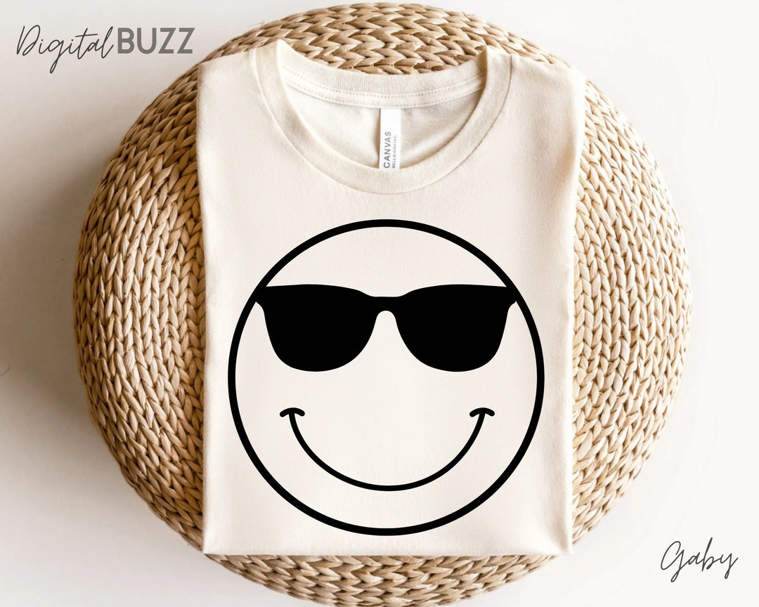 Sunglasses Smiley Face , Smiley Face Svg, Boys Smiley Svg, Vector