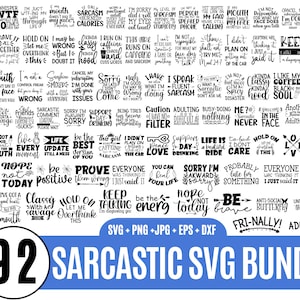 92 Sarkastische Familie svg Bündel, sarkastisches Bündel svg, Sarkastische Sprüche svg Bündel, sarkastische Zitate svg svg pdf-Dateien_BD