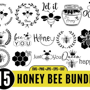 Bijen svg bundel, Cute bee svg, Honey Bee pad bundel, Honey Comb Beehive Svg, Queen Bee Svg, Bee Hive Svg, Bumble Bee Svg, Dripping Svg_BD