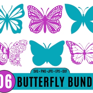 06 Butterfly SVG Cut File for Cricut, Butterfly SVG Layered, Butterfly Bundle SVG Files, Butterfly Files for Cricut, Butterfly Clipart_BD