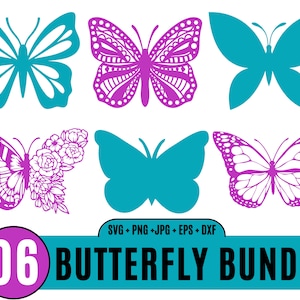 06 Butterfly SVG Plotterdatei für Cricut, Butterfly SVG Layered, Butterfly Bundle SVG, Butterfly SVG, Cricut Clipart_BD