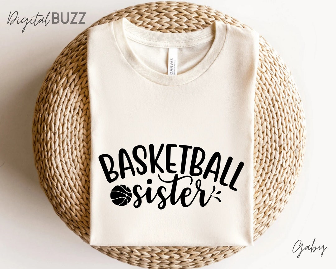 Basketball Sister Svg, Sisters SVG, Cute Matching Sisters, Big Sis Lil