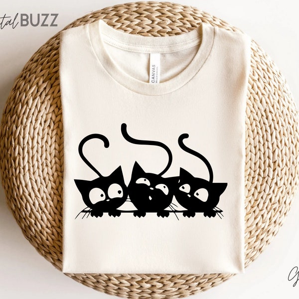 Cat SvG Bundle, Cat Face SvG, Cat Silhouette for Cricut, Cat Head SVG, Kitten SvG, Cat Lover SVG, Cute  Peeking Pet Clipart, Cat Design