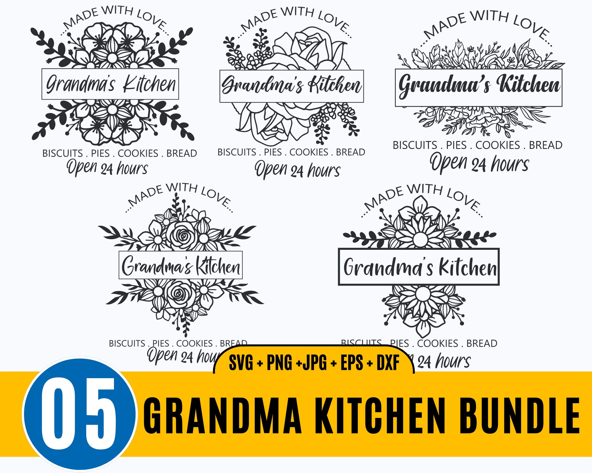 Grandma's Kitchen SVG-Kitchen SVG - So Fontsy