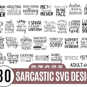 sarcastische familie svg bundels, sarcasme Svg, sarcastische uitspraken svg, grappige citaten svg, sarcastische citaten svg-bestanden