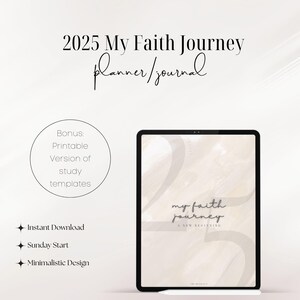 2025 Digital Planner, 2025 Portrait Planner, 2025 Planner, 2025 Dated Planner, Hyperlinked Digital Life Planner, Faith Planner, Planner iPad