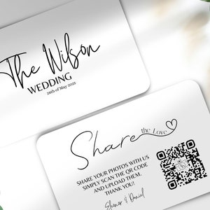 Printed Wedding Card Photo Sharing QR Code | Website on Wedding Card | Designed for You | Your Guests will Share their Photos