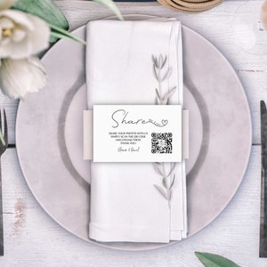 Printed Wedding Card Photo Sharing QR Code Website on Wedding Card Designed for You Your Guests will Share their Photos image 4