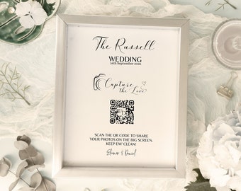 Gedruckt Fangen die Liebe Hochzeit Zeichen | A5 oder A4 | Hochzeitswebsite | Ihre Gäste werden ihre Fotos teilen