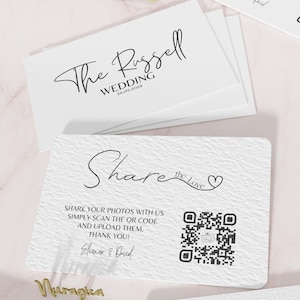 Trouwkaart Share the Love met QR-code