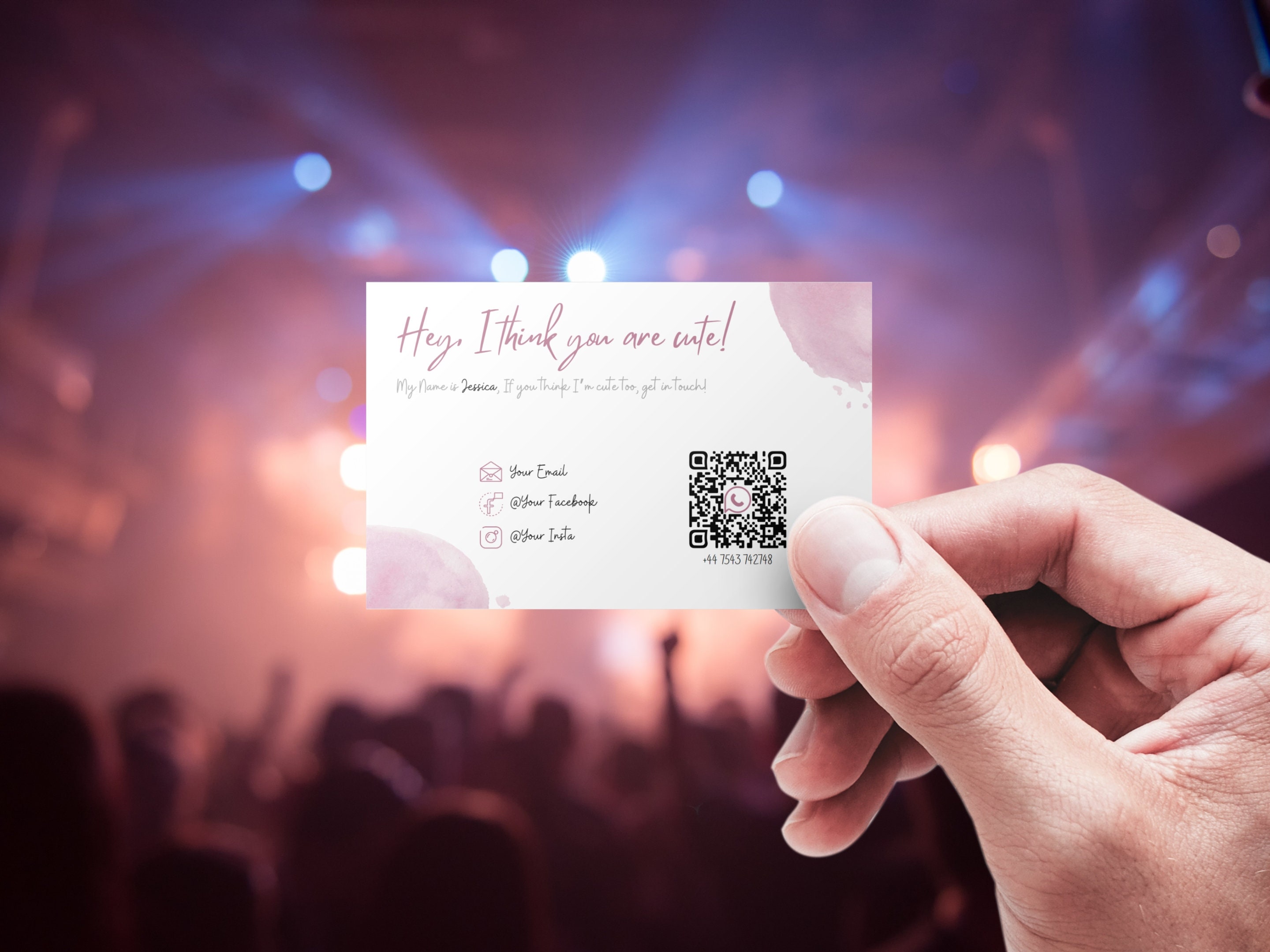 Javascript Codes Flirt Custom QR Code Flirting Cards Pink Theme - Etsy