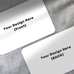 Printed Cards Personalised with Your Design Business Card, Loyalty Card, Thank You Card Double Sided Thick Premium Cardstock 350GSM Rounded