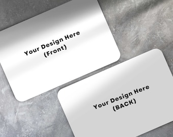 Printed Cards Personalised with Your Design | Business Card, Loyalty Card, Thank You Card| Double Sided | Thick Premium Cardstock 350GSM